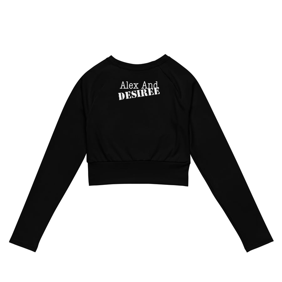 SHE LISTO Recycled long-sleeve crop top