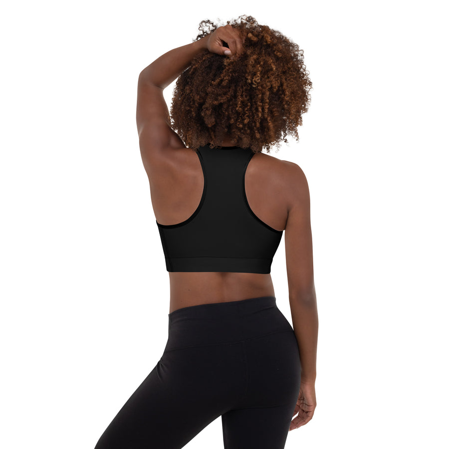 Black BACHATERX DÍMELO Padded Sports Bra