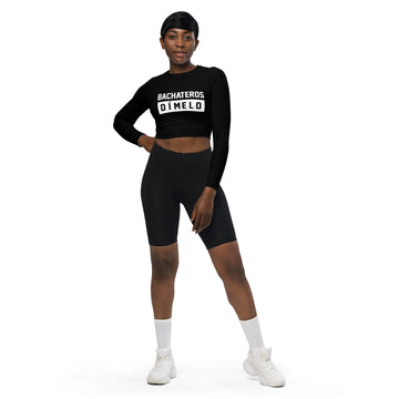 Bachateros Dimelo Recycled long-sleeve crop top