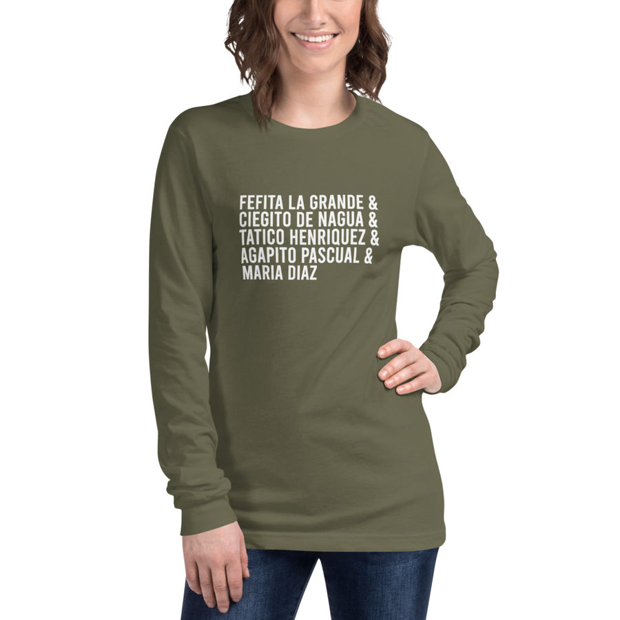 Merengue Tipico Artists Unisex Long Sleeve Tee
