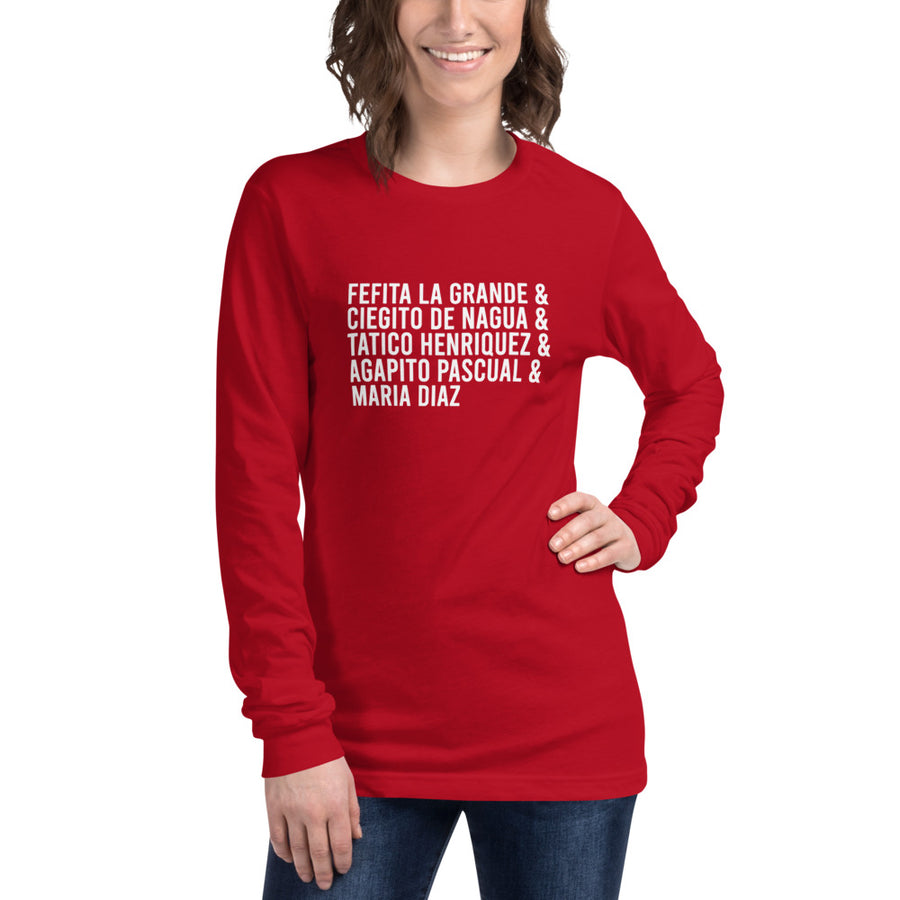 Merengue Tipico Artists Unisex Long Sleeve Tee