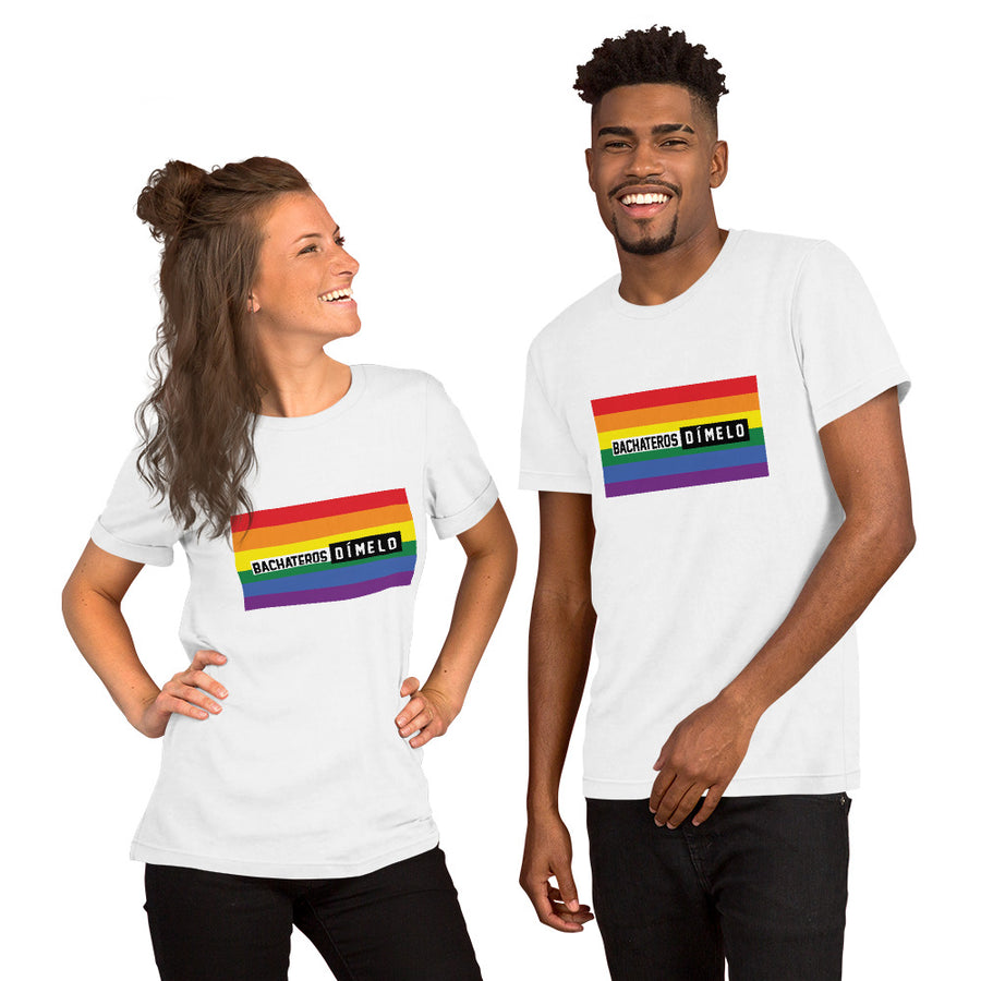 Bachateros Dímelo Short-Sleeve Unisex Pride Rainbow T-Shirt