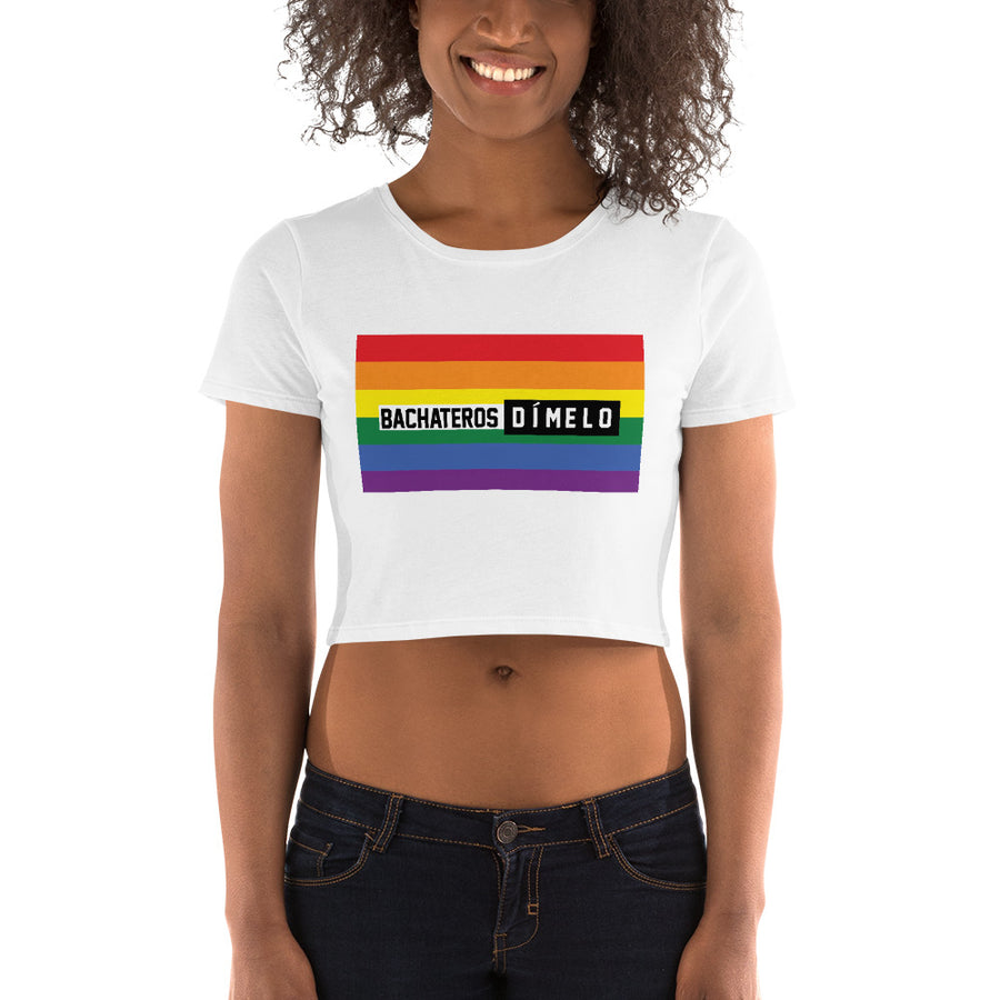 Bachateros Dímelo Women’s Crop Pride Rainbow Tee